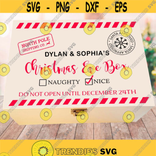 Christmas Eve Box SVG Christmas Eve Crate SVG Christmas Box Cricut SVG