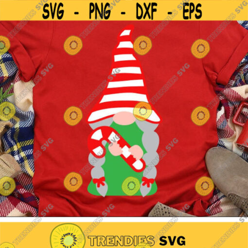 Christmas Gnome Girl Svg Christmas Svg Gnome Svg Dxf Eps Png Girls Christmas Cut Files Holiday Clipart Winter Svg Silhouette Cricut Design 1964 .jpg
