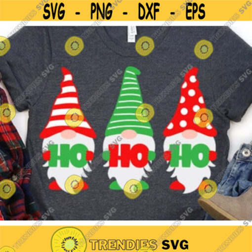 Christmas Gnomes Svg Christmas Svg Three Gnomes Svg Dxf Eps Png Holidays Cut File Ho Ho Ho Clipart Santa Svg Winter Silhouette Cricut Design 319 .jpg