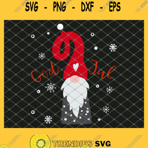 Christmas God Jul Tomte Lefse Xmas Santa Gnome SVG PNG DXF EPS 1