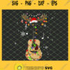 Christmas Guitar Santa Hat Light SVG PNG DXF EPS Cricut 1