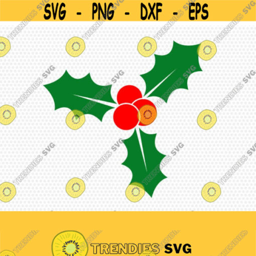Christmas Holly Leaf Monogram svg Holly svg monogram Christmas SVG Cutting File Svg CriCut Files svg jpg png dxf Silhouette cameo Design 387