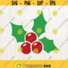 Christmas Holly Svg Holly Svg Mistletoe Svg christmas Svg svg files for cricut and silhouette cameo Design 104