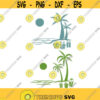 Christmas Island Palm Tree Cuttable Design SVG PNG DXF eps Designs Cameo File Silhouette Design 996