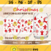 Christmas Libbey Can Glass Wrap svg DIY for Libbey Can Shaped Beer Glass 16 oz cut file for Cricut and Silhouette Instant Download Design 276