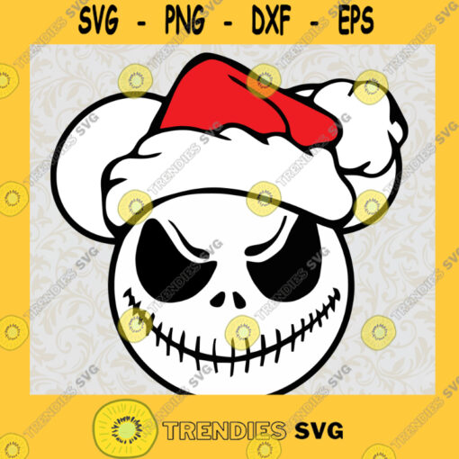 Christmas Mickey Santa Hat Walt Disney Animal Kingdom SVG Childhood Memory Idea for Perfect Gift Gift for Everyone Digital Files Cut Files For Cricut Instant Download Vector Download Print Files