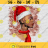 Christmas Mood African Queen Black Girl Black Women Holidays Melanin JPG PNG Digital File