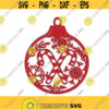Christmas Ornament Monogram Machine Embroidery INSTANT DOWNLOAD pes dst Design 569