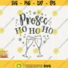 Christmas Prosecco Svg Ho Ho Ho Santa Claus Png Prosecco Cut File for Cricut Instant Download Drinking Christmas Png Sparkling Christmas Design 389