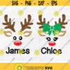 Christmas Reindeer Face Svg Christmas Svg Deer Svg Monogram Svg Reindeer Boy and Girl Svg Dxf Eps Png Deer Kids Clipart Xmas Cut Files Design 226 .jpg