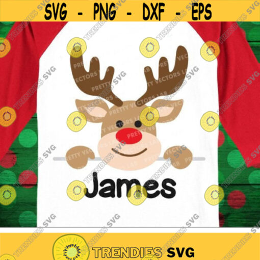 Christmas Reindeer Face Svg Deer Svg Reindeer Monogram Svg Rudolph Svg Reindeer Boy Clipart Deer SVG DXF EPS Deer Kids Xmas Cut Files Design 3000 .jpg