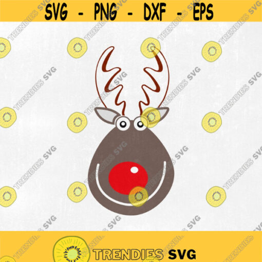 Christmas Reindeer Svg Deer Svg Reindeer Monogram Svg Reindeer Boy Clipart Rudolph Svg Deer Girl SVG DXF EPS Deer Kids Xmas CutFiles Design 177