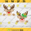 Christmas Reindeer Svg Deer Svg Reindeer Monogram Svg Reindeer Boy Clipart Rudolph Svg Deer Girl SVG DXF EPS Deer Kids Xmas CutFiles Design 330 .jpg