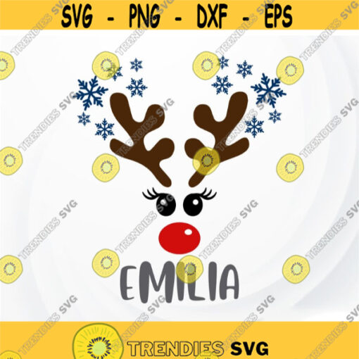 Christmas Reindeer face SVG Reindeer girl SVG Reindeer Monogram SVG Reindeer svg for Kids Reindeer names svg Christmas Reindeer svg Design 280.jpg