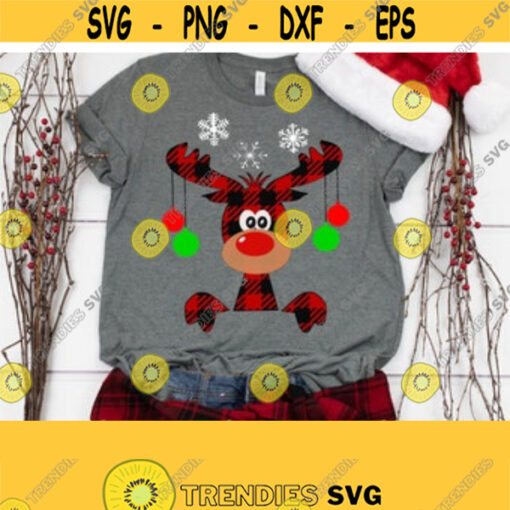 Christmas SVG Buffalo Plaid Moose SVG Moose Svg Buffalo Plaid SVG Christmas Clip Art Svg Eps Ai Pdf Png Jpeg Cut Files