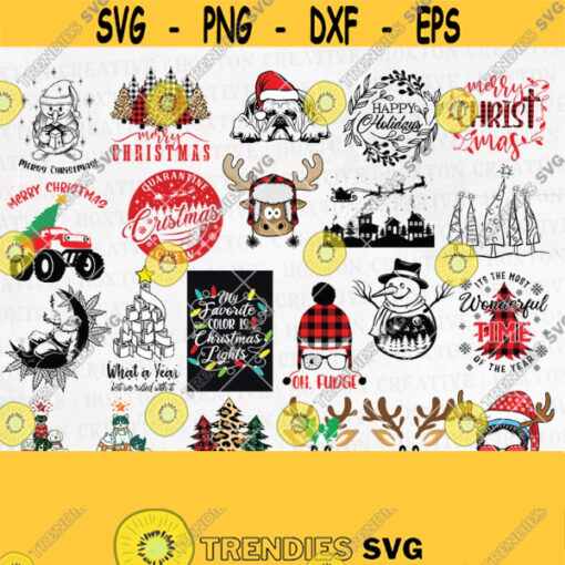 Christmas SVG Bundle B Winter Svg Christmas Cut Files Christmas Svg Christmas for Shirts Buffalo Plaid Christmas CricutDesign 838