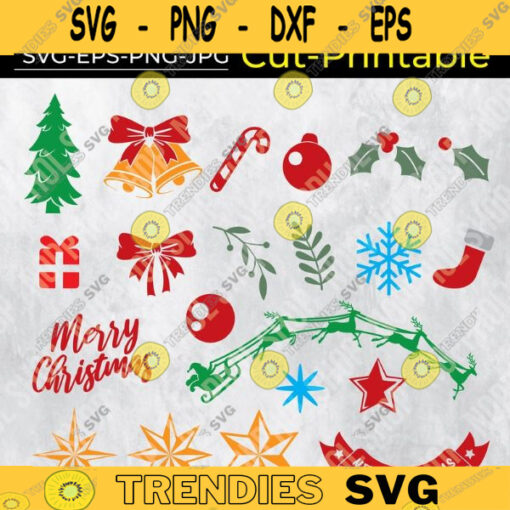 Christmas SVG Bundle File for Cricut Design 444