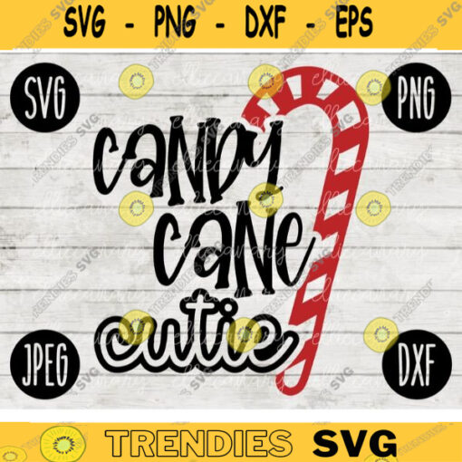 Christmas SVG Candy Cane Cutie svg png jpeg dxf Silhouette Cricut Vinyl Cut File Winter Holiday Shirt Small Business 1726