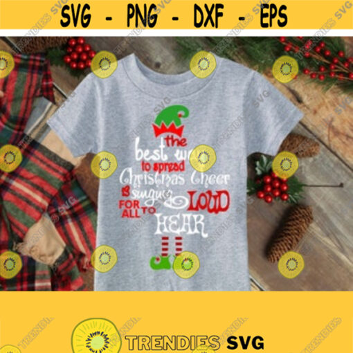 Christmas SVG Christmas Clipart Christmas T Shirt SVG Elf SVG Digital Cut files Instant Download Svg Dxf Ai Pdf Eps Png Jpeg