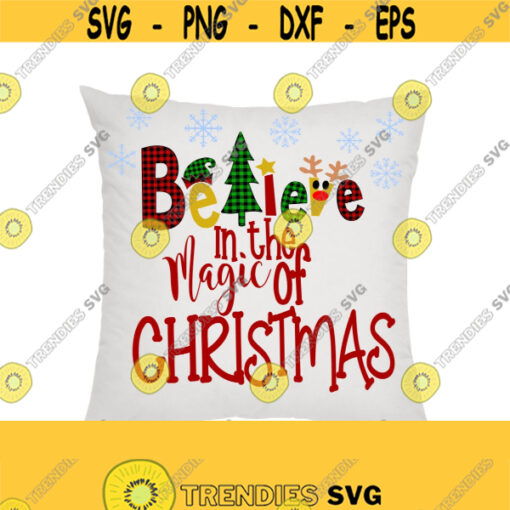 Christmas SVG Christmas Tree SVG Believe SVG Christmas Clipart Christmas Shirt Svg Svg Ai Pdf Eps Jpeg Png Digital Cut Files