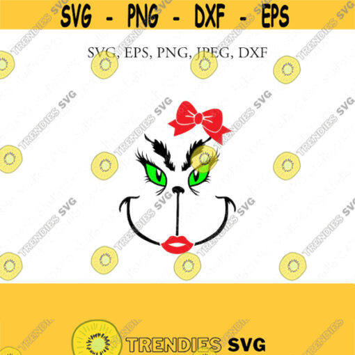Christmas SVG Christmas Villain SVG Christmas Svg Christmas Clip Art Christmas Cut Files Bow Cricut Silhouette Cut File