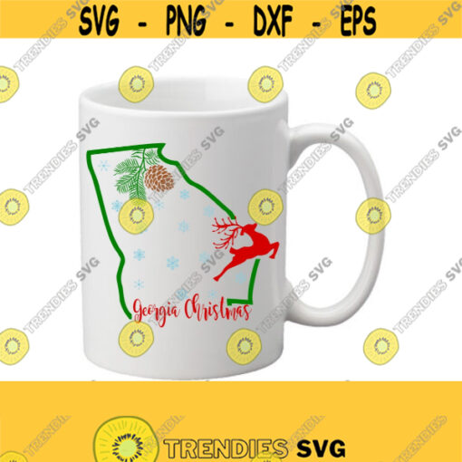 Christmas SVG Georgia SVG Christmas Shirt SVG Georgia T Shirt Svg Christmas Clip Art Svg Eps Ai Pdf Png Jpeg Cut Files