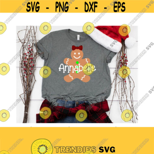 Christmas SVG Gingerbread Girl SVG Gingerbread Clip Art Svg Eps Ai Pdf Png Jpeg Cut Files Christmas T Shirt Svg