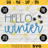 Christmas SVG Hello Winter svg png jpeg dxf Silhouette Cricut Vinyl Cut File Winter Holiday Small Business Use Family Team 1676