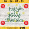Christmas SVG Holly Jolly Christmas svg png jpeg dxf Silhouette Cricut Commercial Use Vinyl Cut File Winter Holiday Small Business 2185