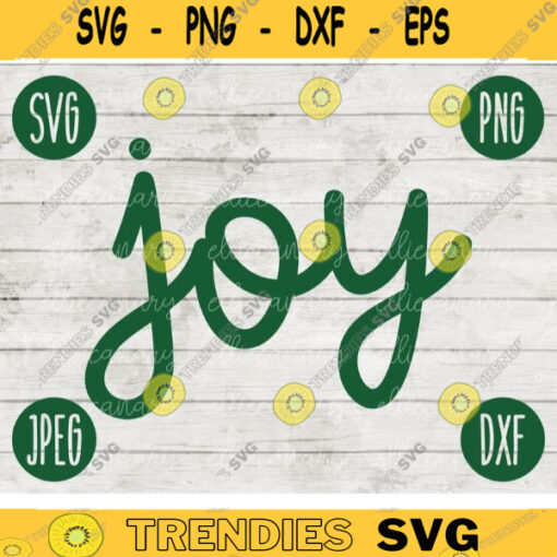Christmas SVG Joy Script svg png jpeg dxf Silhouette Cricut Commercial Use Vinyl Cut File Winter Holiday Shirt SVG Small Business 2481