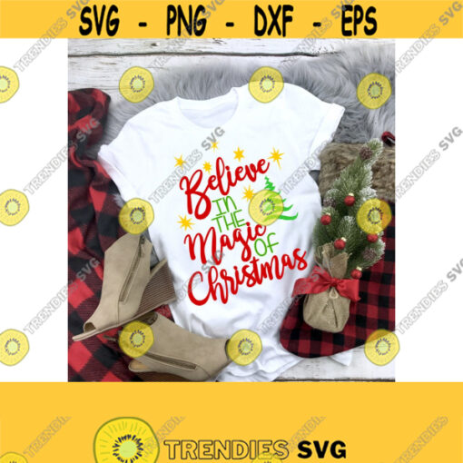 Christmas SVG Magic of Christmas SVG Christmas Tree SVG Digital Cut Files Print Files Svg Dxf Ai Pdf Eps Png Jpeg