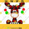 Christmas SVG Masked Moose Plaid Moose SVG Moose Svg Buffalo Plaid SVG Christmas Clip Art Svg Eps Ai Pdf Png Jpeg Cut Files