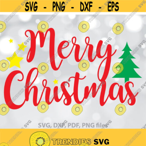 Christmas SVG Merry Christmas SVG Christmas tree svg Christmas stars svg dxf file Merry Christmas cut file Christmas t shirt design Design 1135
