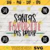 Christmas SVG Santas Favorite Bus Driver svg png jpeg dxf Silhouette Cricut Commercial Use Vinyl Cut File Winter Holiday School 598