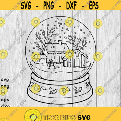 Christmas Snow Globe Christmas Globe Snow Globe svg png ai eps dxf digitals files for cut file projects Design 434