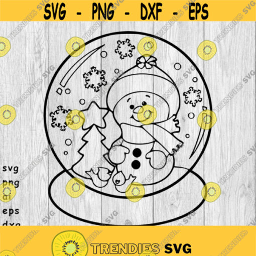 Christmas Snow Globe Christmas Globe Snow Globe svg png ai eps dxf digitals files for cut file projects Design 58