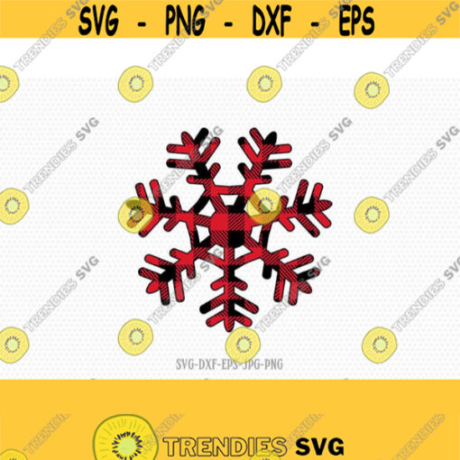 Christmas Snowflake svg Plaid Snowflake svg Christmas SVG Merry Christmas SVG Cutting File CriCut Files svg jpg png dxf Silhouette Design 373