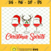 Christmas Spirits Red Wine Glasses SVG PNG DXF EPS 1