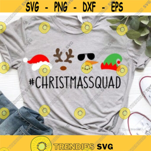 Christmas Squad Svg Christmas Svg Holiday svg Christmas Family Svg Santa Claus Svg silhouette cricut cut files svg dxf eps png. .jpg
