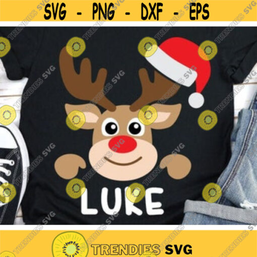 Christmas Svg Boy Reindeer Svg Reindeer Face Svg Dxf Eps Png Kids Cut File Xmas Shirt Svg Deer Clipart Monogram Svg Silhouette Cricut Design 228 .jpg