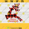 Christmas Svg File Buffalo Plaid Reindeer SVG Reindeer Svg Christmas Clip Art Svg Eps Ai Png Jpeg Cut Files
