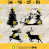 Christmas Svg Reindeer Svg Christmas tree Svg Silhouette and Cricut Files Svg Png Eps Jpg Instant Download Design 305