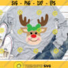 Christmas Svg Reindeer Svg Girl Reindeer Svg Funny Deer with Bow Svg Dxf Eps Png Kids Cut Files Baby Clipart Winter Silhouette Cricut Design 2888 .jpg
