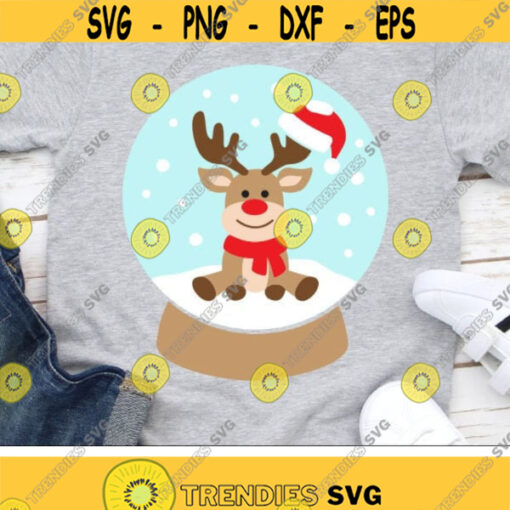 Christmas Svg Reindeer Svg Snow Globe Svg Dxf Eps Png Kids Cut Files Holidays Clipart Winter Svg Santa Hat Svg Silhouette Cricut Design 2932 .jpg