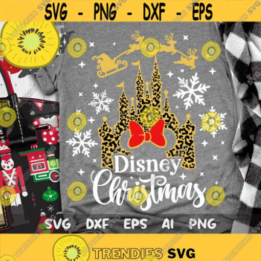 Christmas Svg Snowflake Svg Christmas Trip Svg Leopard Castle Svg Magic Castle Svg Mouse Ears Svg Dxf Png Design 463 .jpg