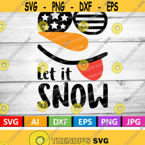 Christmas Svg Snowman Svg Let it Snow Svg Dxf Eps Png Christmas Clipart Funny Winter Cut Files Xmas Shirt Design Silhouette Cricut Design 2838 .jpg