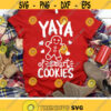 Christmas Svg Yaya of Smart Cookies Svg Grandmother Cut Files Funny Gingerbread Svg Dxf Eps Png Grandma Shirt Design Silhouette Cricut Design 2881 .jpg