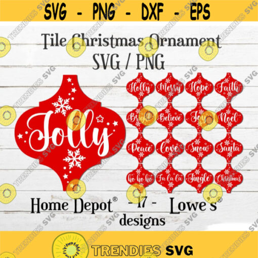 Christmas Tile Ornament SVG Christmas Sign Bundle SVG Ornament Template SVG Arabesque tile svg Christmas quote svg Snowflake svg Design 245.jpg