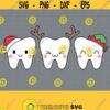 Christmas Tooth Fairy SVG. Santa Tooth Elf Tooth Reindeer Tooth Cut Files. Kids Vector Files for Cutting Machine dxf eps png Download Design 768