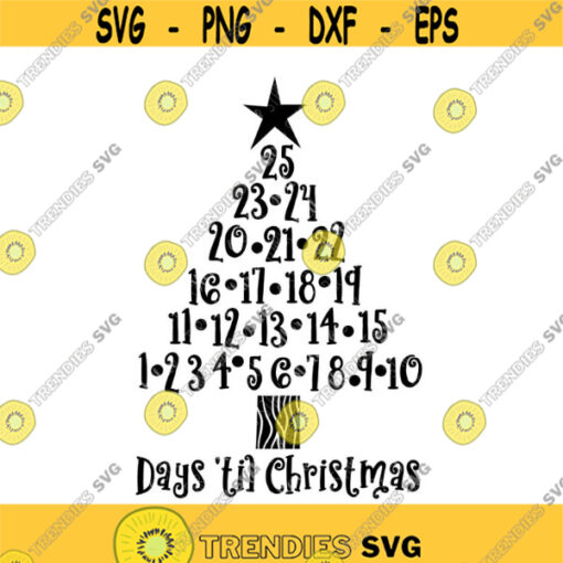 Christmas Tree Advent Calendar SVG Christmas Svg Christmas Tree Svg Calendar Svg Days til Christmas Svg Advent Calendar Svg Tree Design 317 .jpg